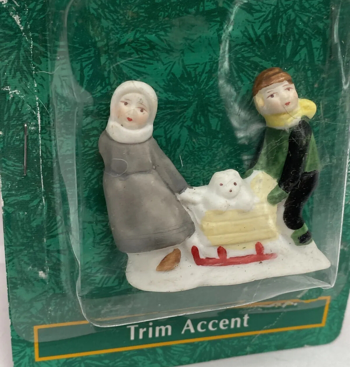 Dickens Collectables Christmas Village Accessory KIDS PET FIGURINE Dollhouse F33