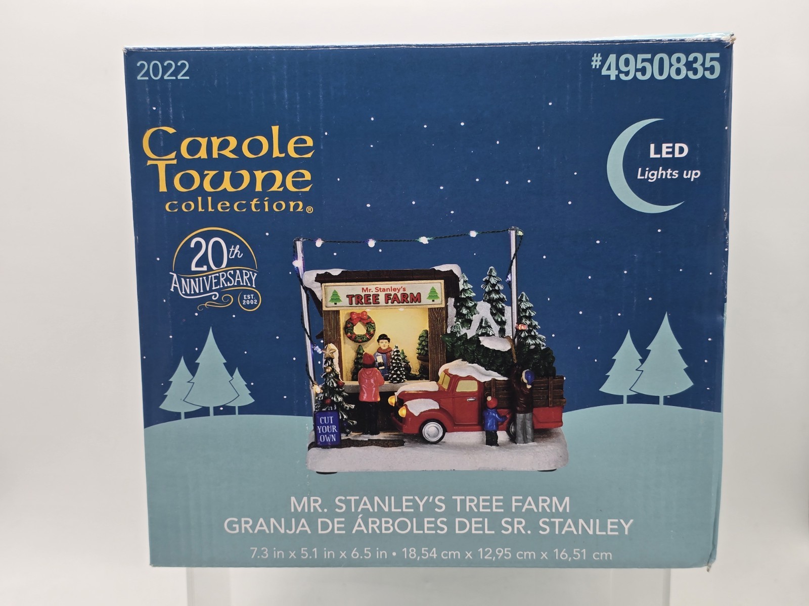 Carole Towne Collection Village Scene Mr. Stanley’s Tree Farm LED Lighted