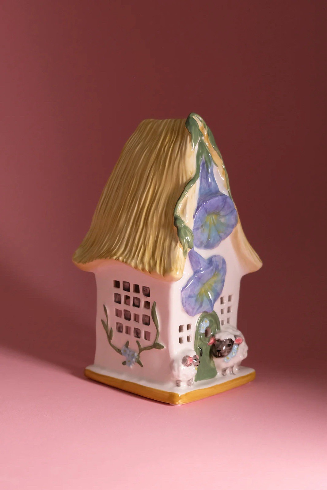Blue Sky Clayworks LAMBKINS LANE Easter Candle House Morning Glory NEW 2025 Cute