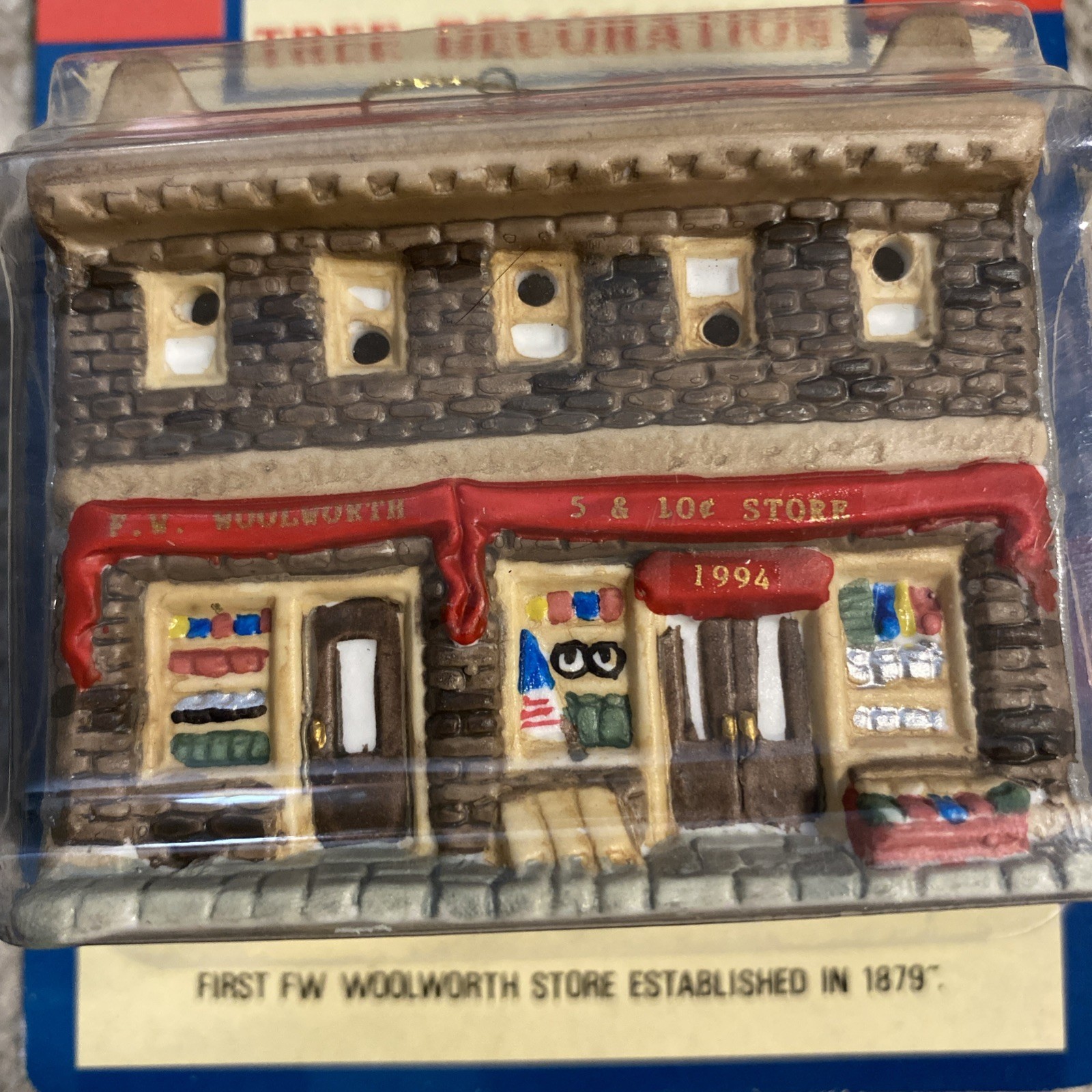 NIB! Vintage Limited Edition 1994 F.W. Woolworth Co. 5 & 10¢ Store Tree Ornament