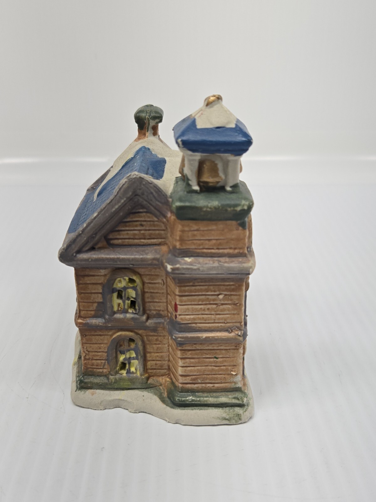 Greenbrier Intl. School Christmas House Porcelain Ceramic 4” Tall