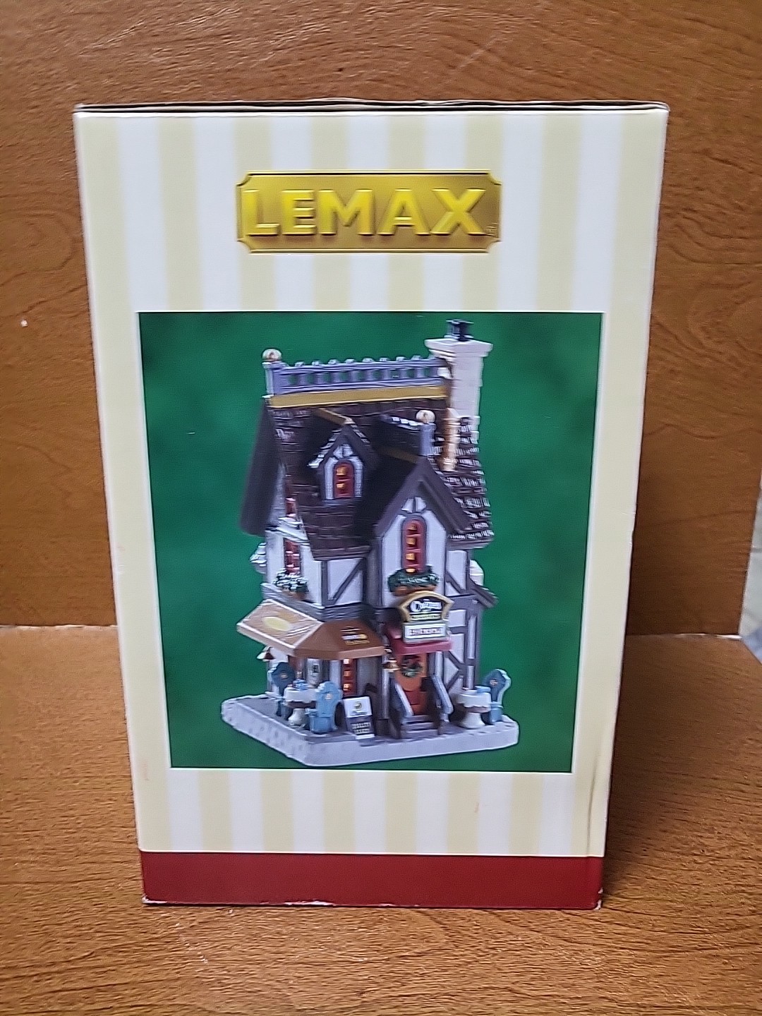 Lemax Crepes & Croissants Bakery #75252 Lighted Porcelain Building 2017 NIB