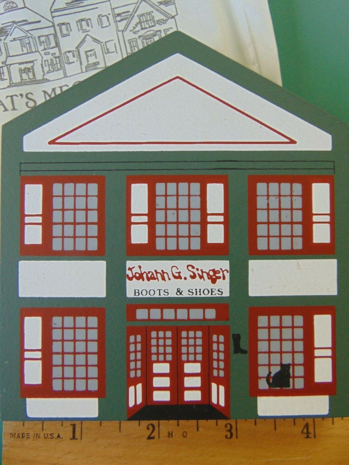 FJ Designs The Cat’s Meow Village -1993 Series XI – Johann Singer Boots & Shoes