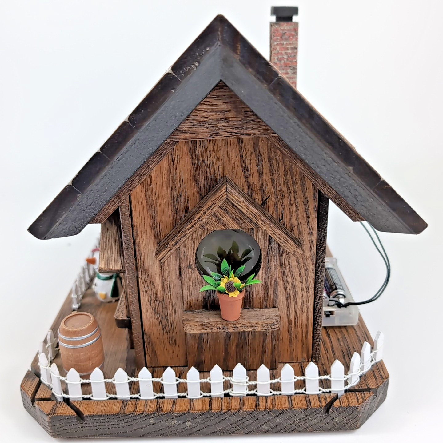 Handmade Old World European Christmas French Wine Crate 12″ Cottage Cabin LIGHTS