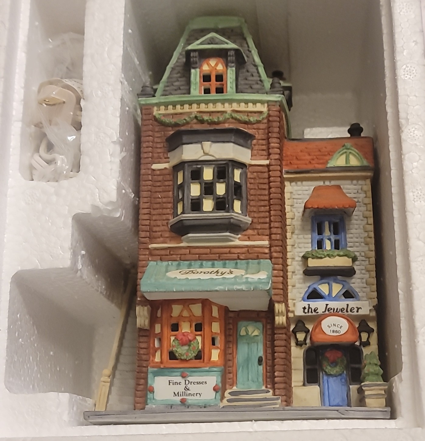 Department 56 Christmas in the City Dorothy’s Dress Shop Porcelain
