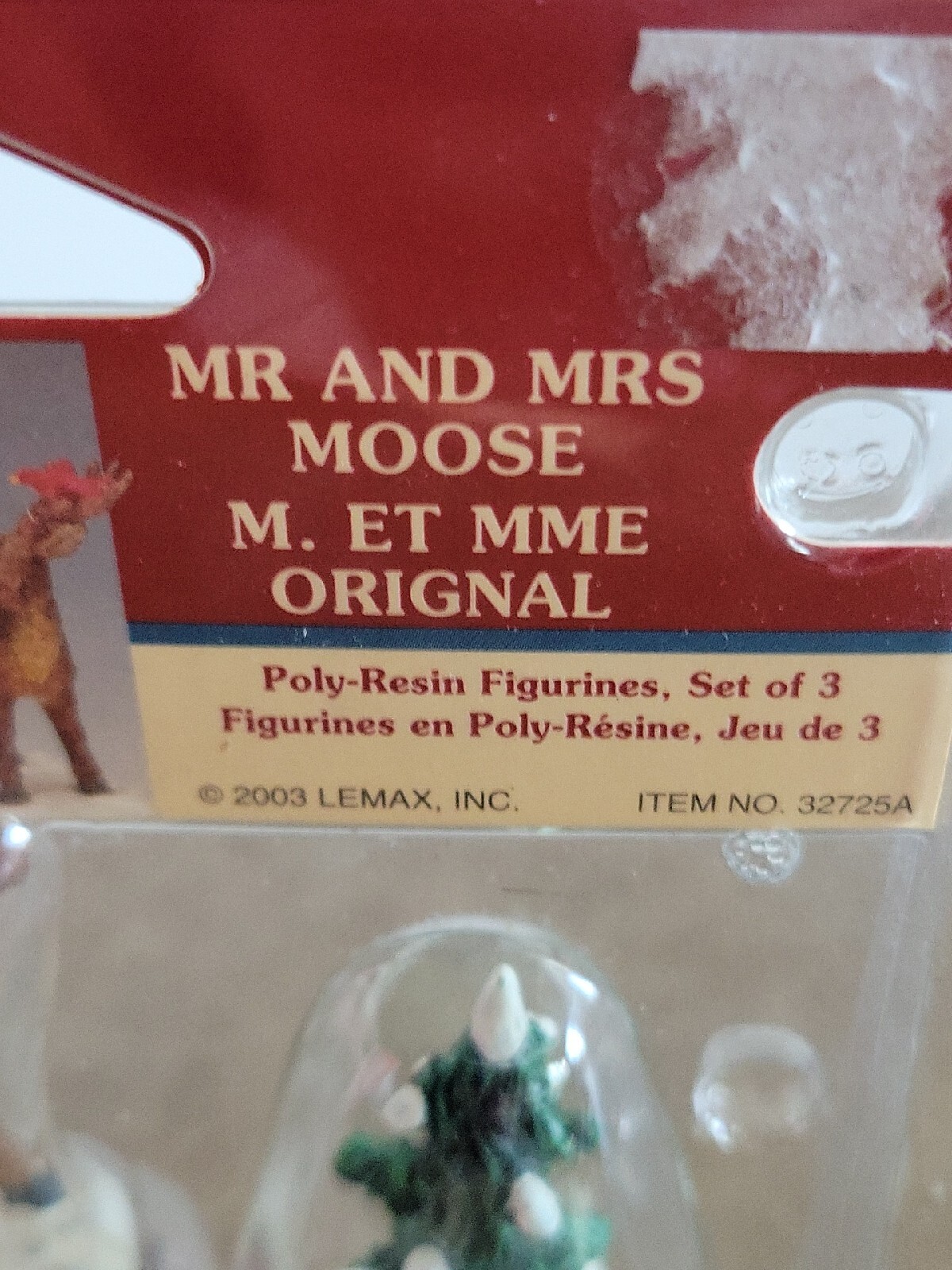 Lemax Village Collection Mr And Mrs Moose, Set Of Three #32725