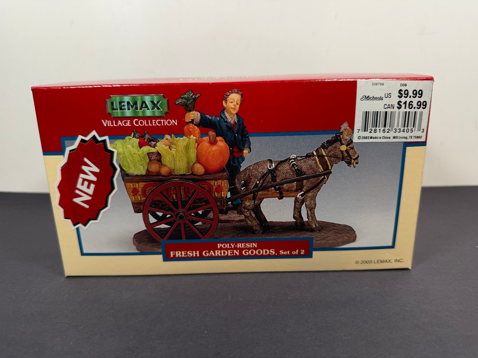 Lemax FRESH GARDEN GOODS Poly-Resin Christmas Figure Set 2003 33405A