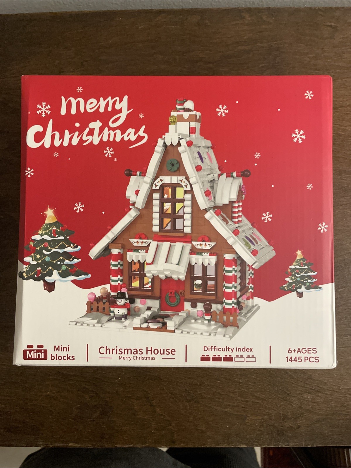 Christmas Gingerbread House Ornaments Building Set Toys