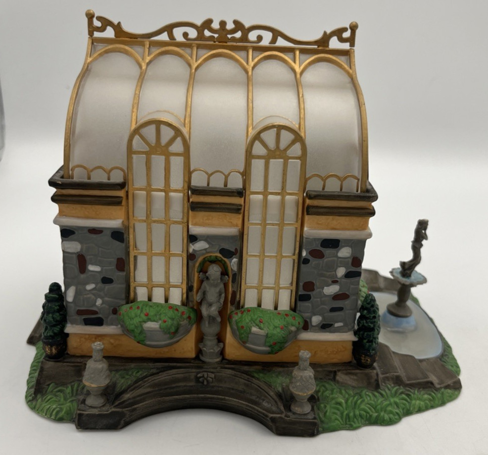 Dept 56 Dickens Village Series Lilycott Garden Conservatory Gift Set No Figure