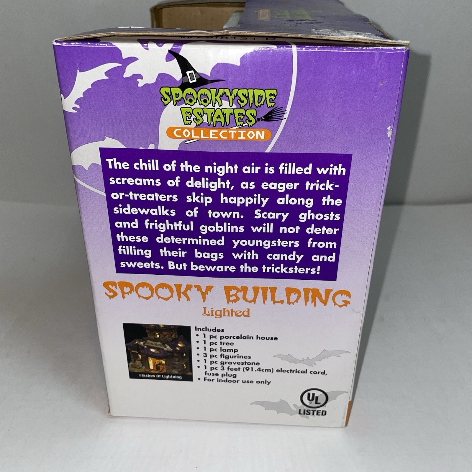 SPOOKY BUILDING LIGHTED Grand Theater Halloween Spookyside Estates Collection