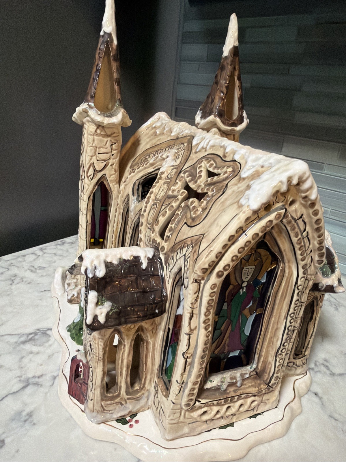 Blue Sky Clayworks Heather Goldminc Kingdom Church Cathedral 2001 w/ Box Retired