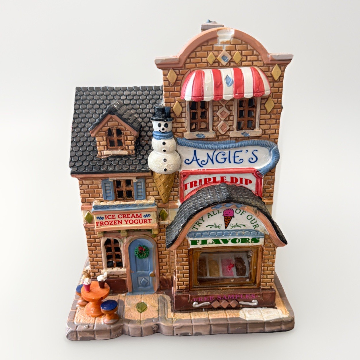 Lemax Carole Towne Collection Angie’s Triple Dip Ice Cream Shop 2012 Missing Con
