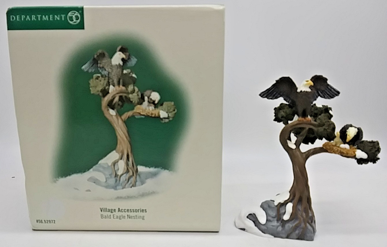 Vintage 2001 Dept 56 Bald Eagle Nesting Village Accessories 56.52972 RETIRED