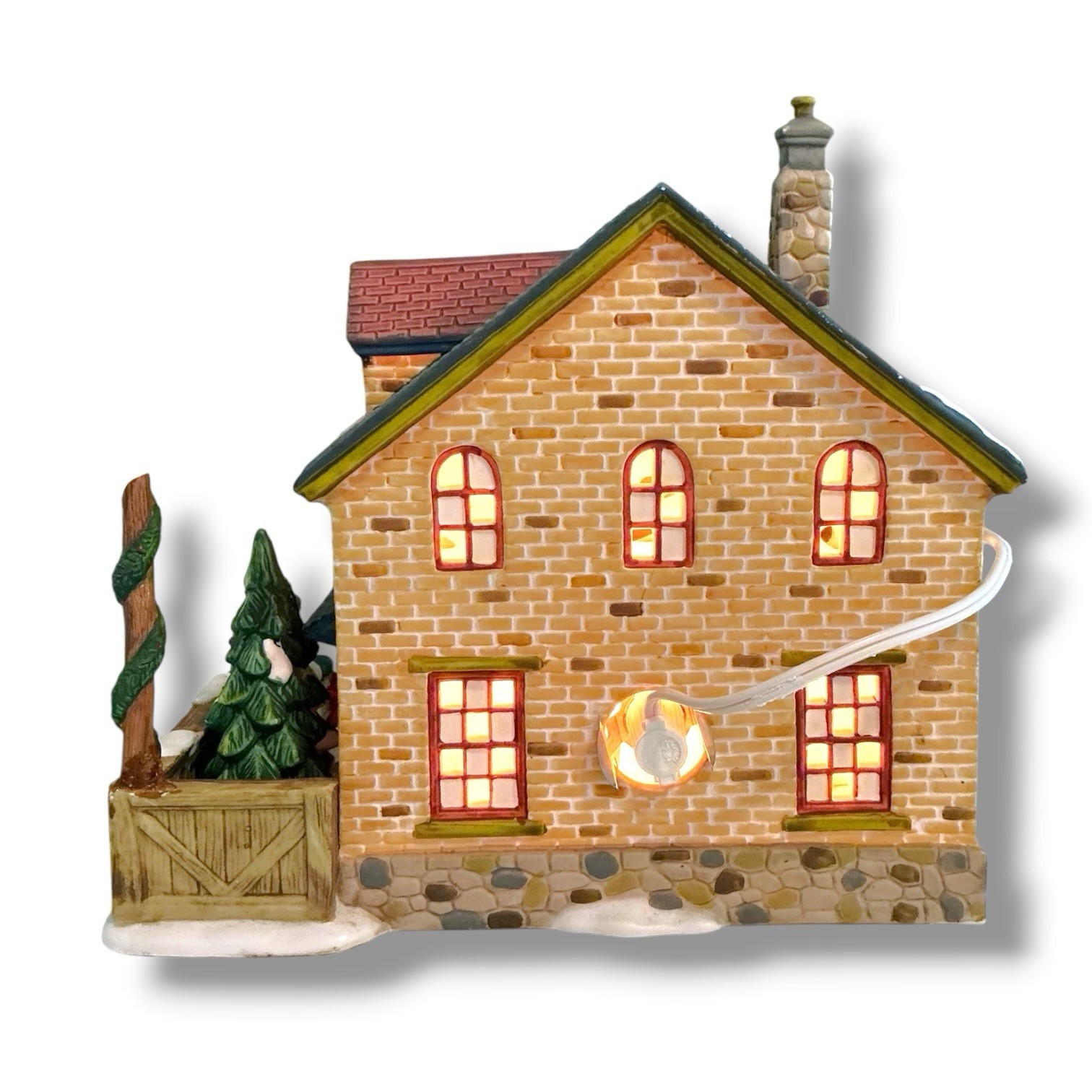 Heartland Valley Village FANNY’S FABRICS Lighted Christmas House 2003
