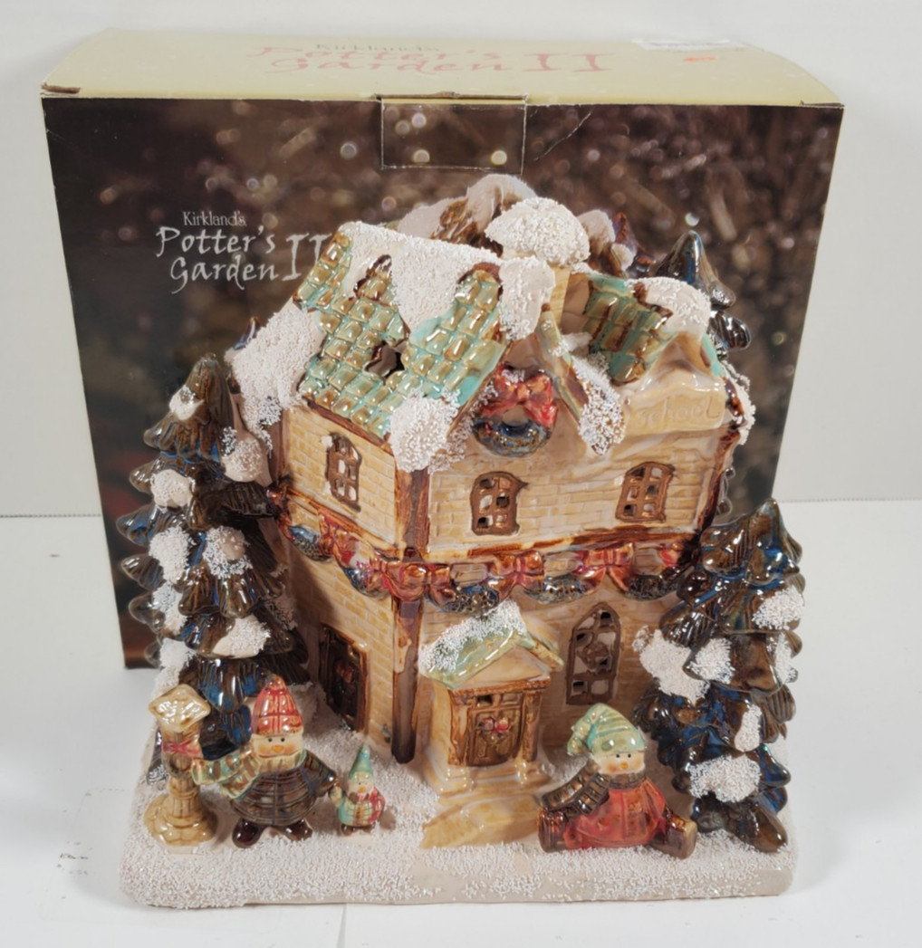 Vintage Christmas Ceramic House – Kirkland’s Potters Garden II