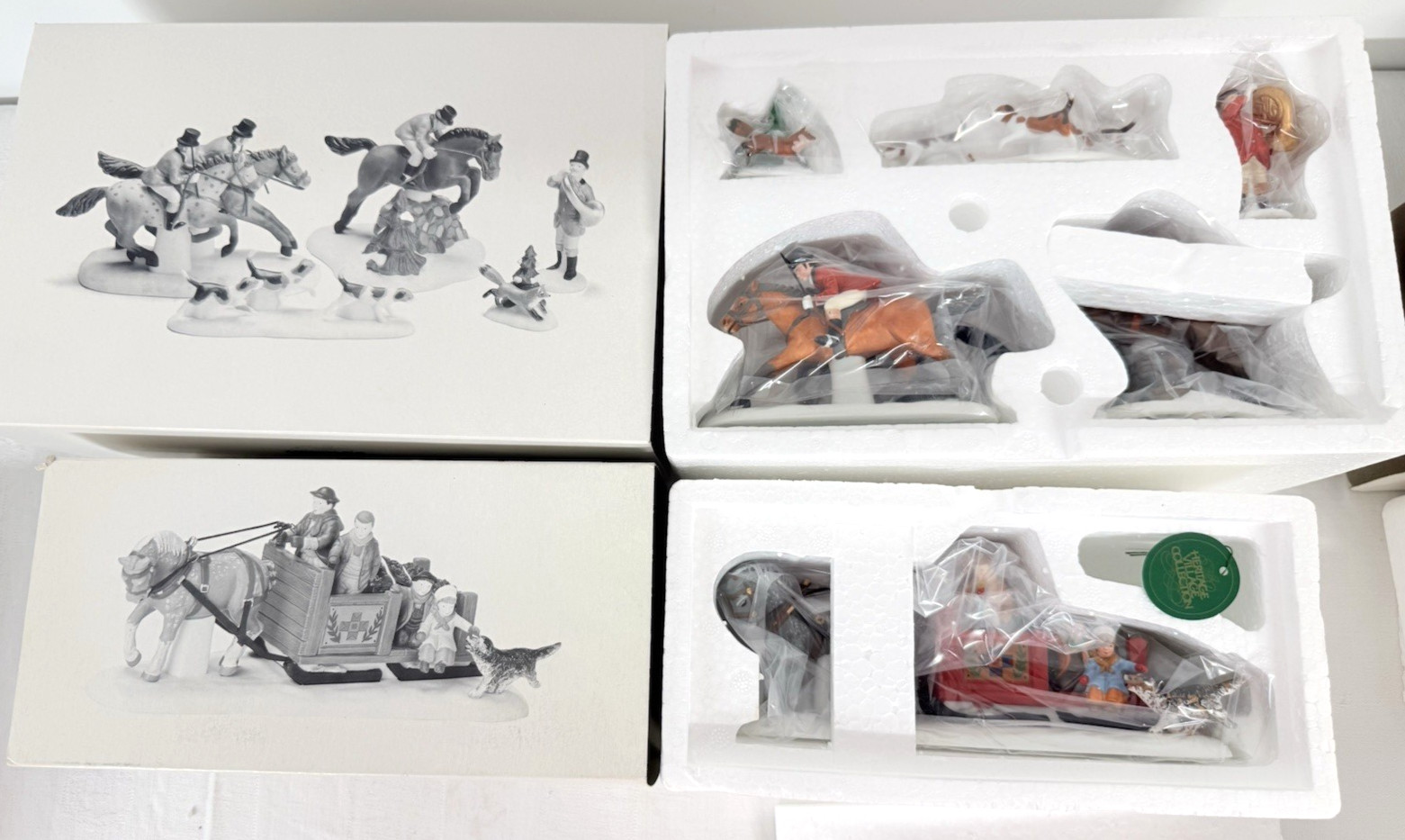 Dept 56 Heritage Village Collection Accessories Figures Lot Of 15 Excellent, New