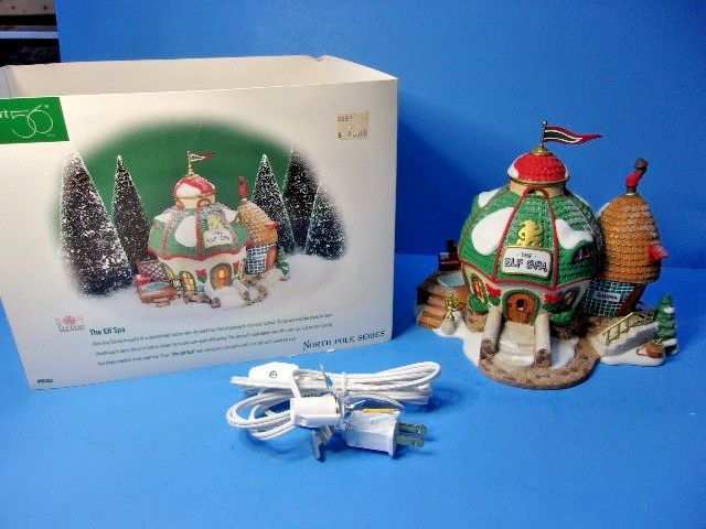 Dept 56 ELF SPA #56402 North Pole Series Elf Land Christmas Village Retired IOB