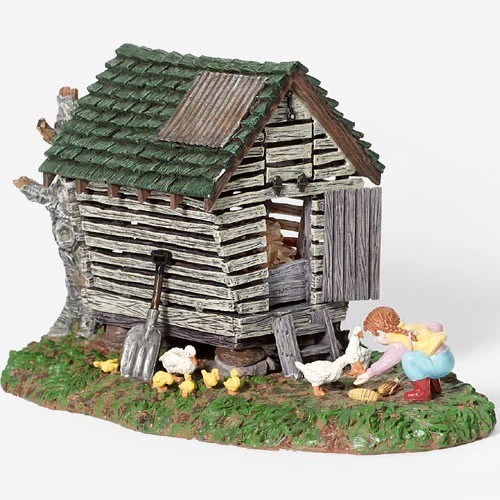 Dept 56 Bucks County Feeding the Ducks Statue Figurine 55122
