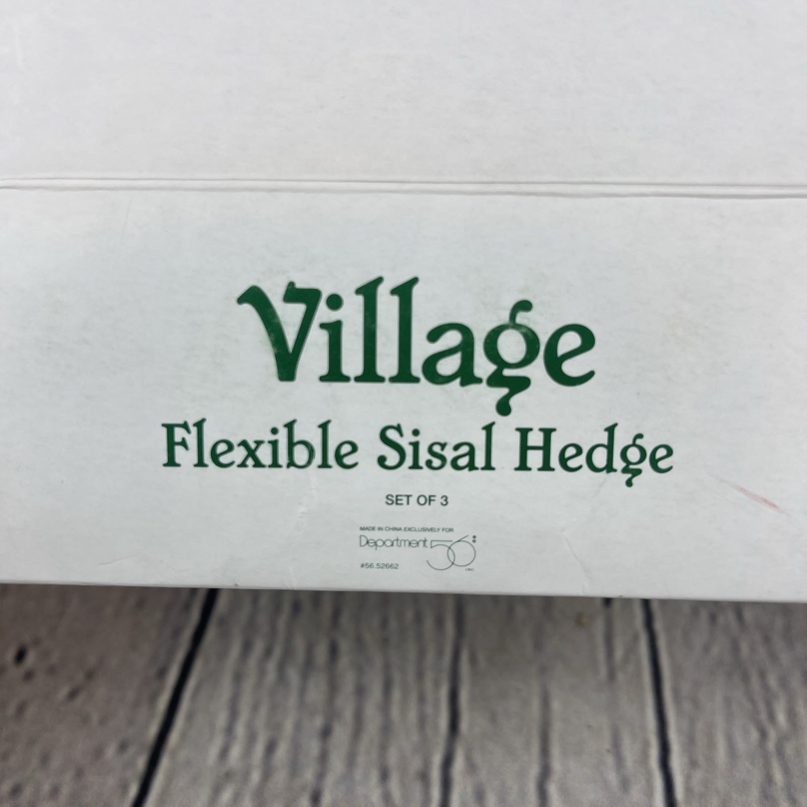 Department 56 Village Flexible Sisal Hedge 52662 Set Of 3