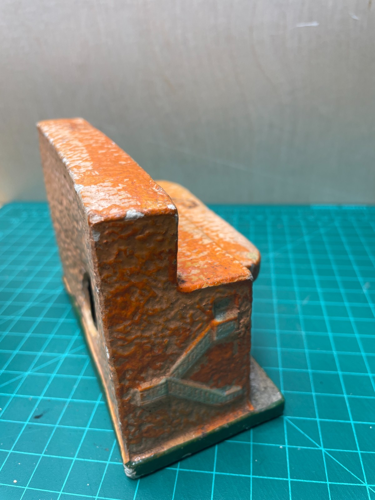 Vintage Paper Mache / Plaster Compo Putz Lightable Building
