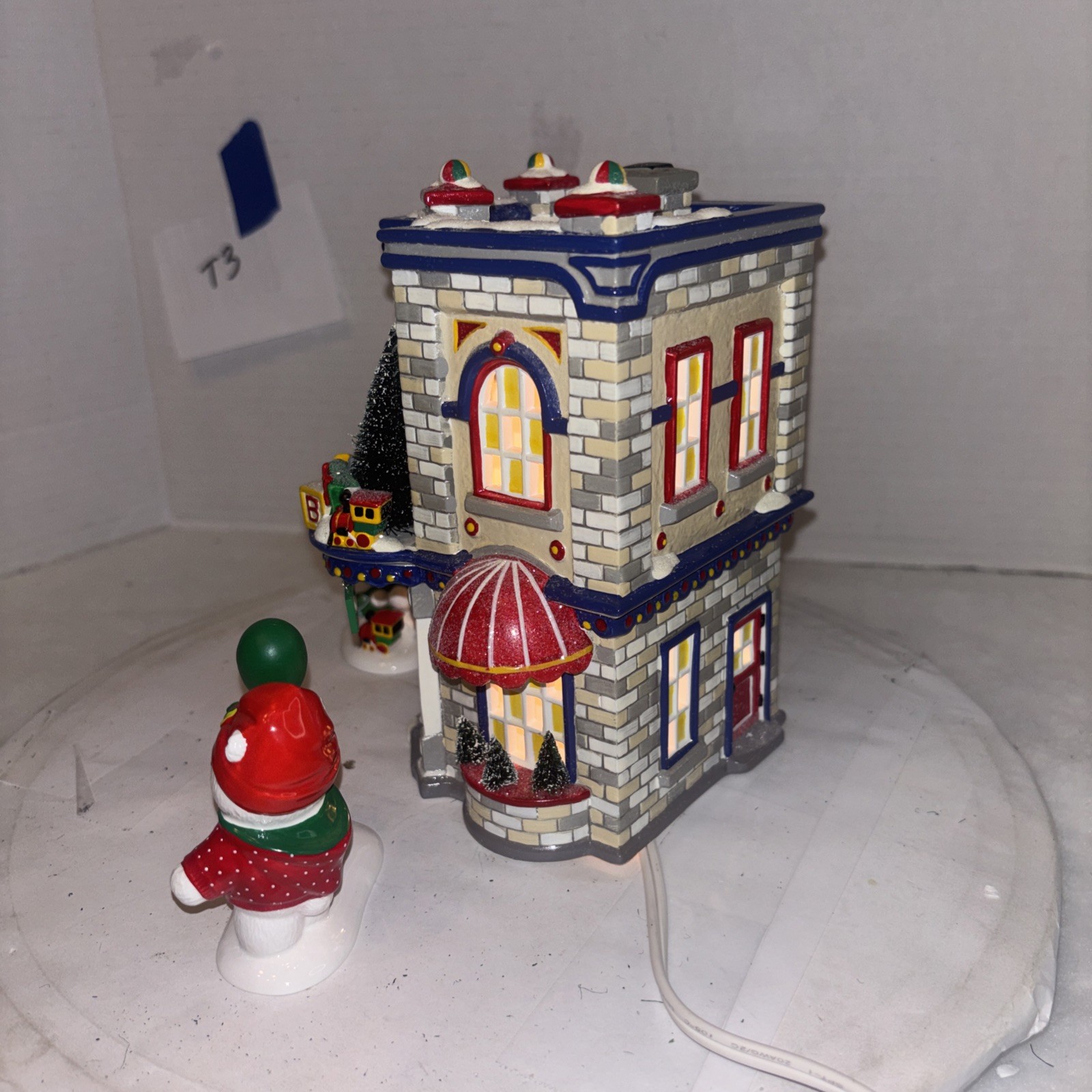 Department 56 Santabear Village Santa Bear 3pc toy shop w/box+ Balloons for Sale