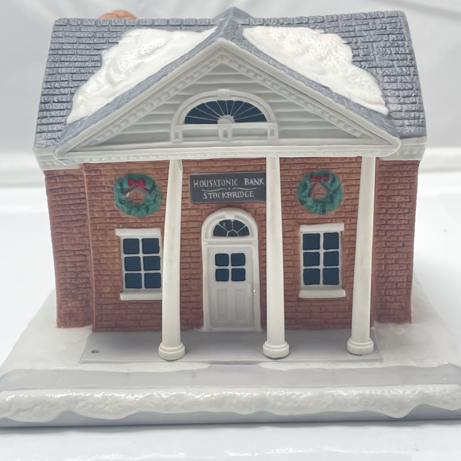 Hawthorne Village ~ “The Bank” ~ Rockwell’s Christmas in Stockbridge VTG 1993