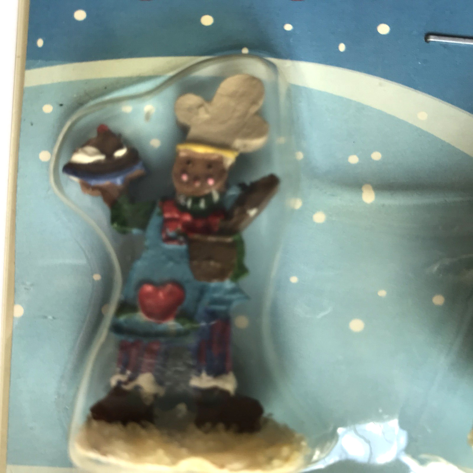 Lot: 3 Pkg Gingerfrost Land Christmas Village Gingerbread People Accessories NOS