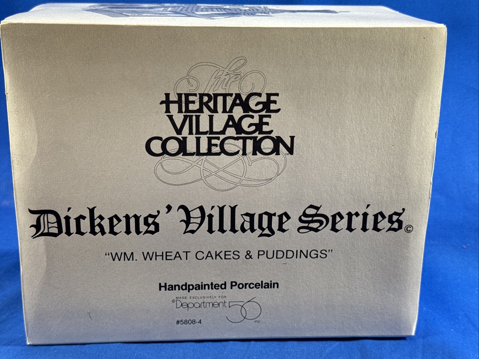 Dept 56 Dickens Village WM. Wheat Cakes & Puddings #5808-4 Christmas Lighted