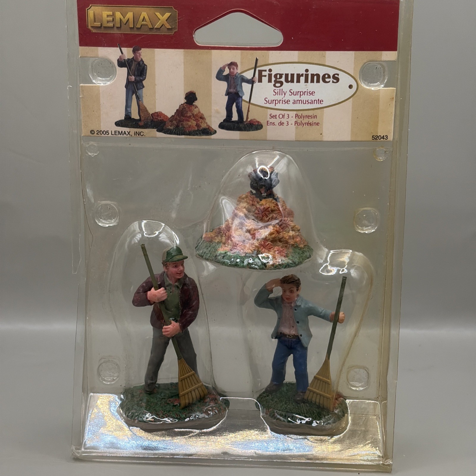 Lemax Silly Surprise Figurine Set 52043 Harvest Crossing Fall Village New Sealed