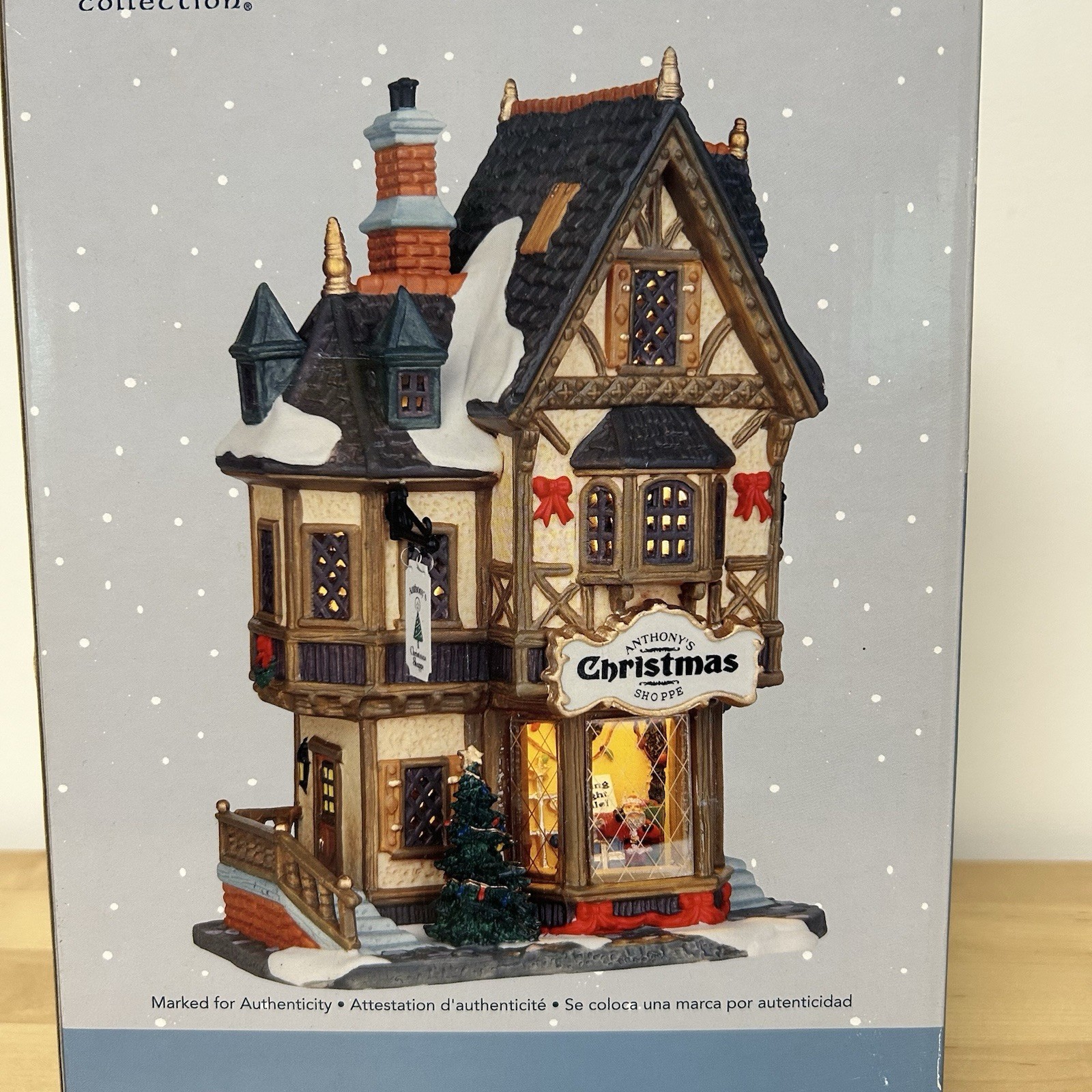 Lemax Anthony’s Christmas Shoppe Carole Towne Lighted Victorian Village 2014