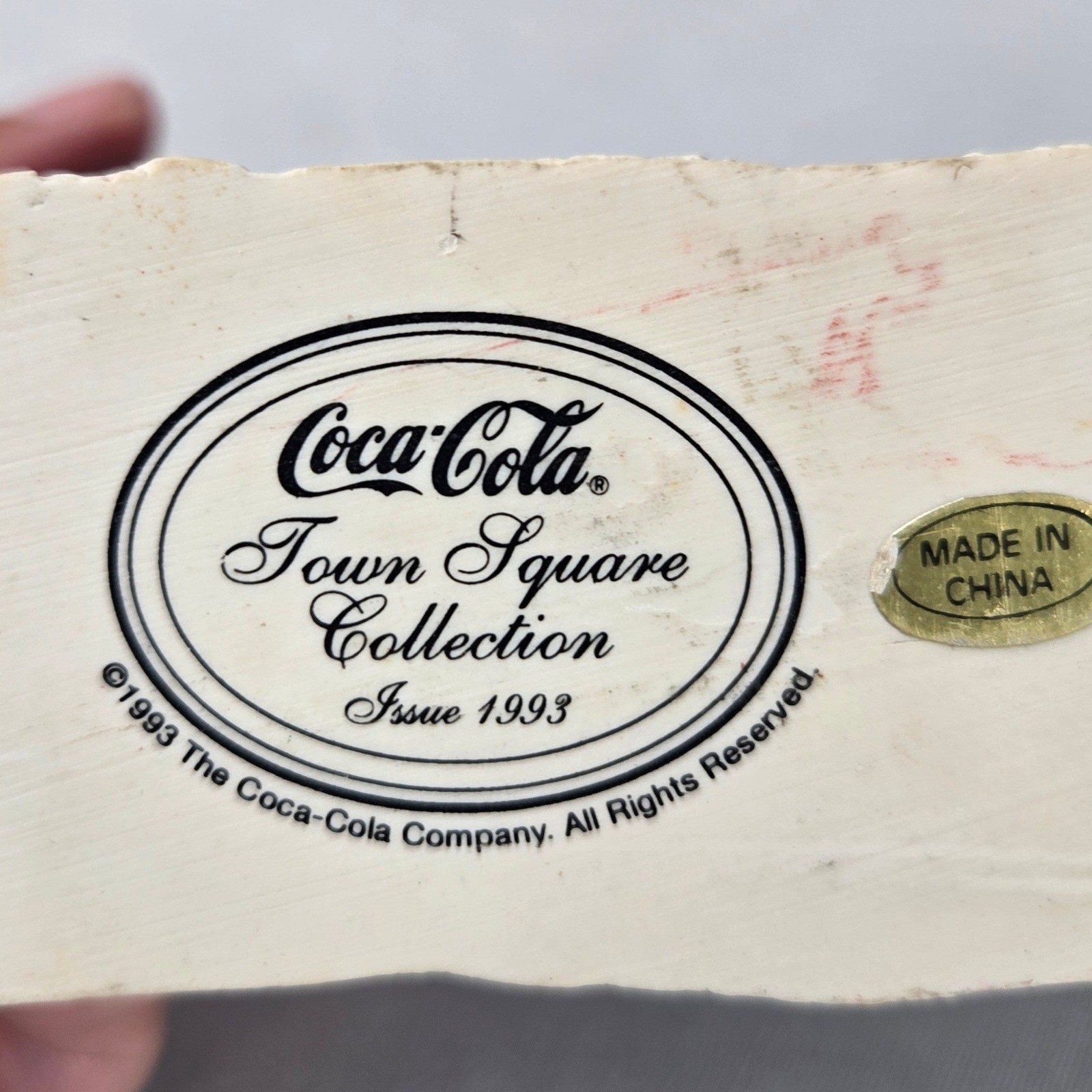 Vintage Coca-Cola Town Square Collection Christmas Village Accessories Lot 9 Pc