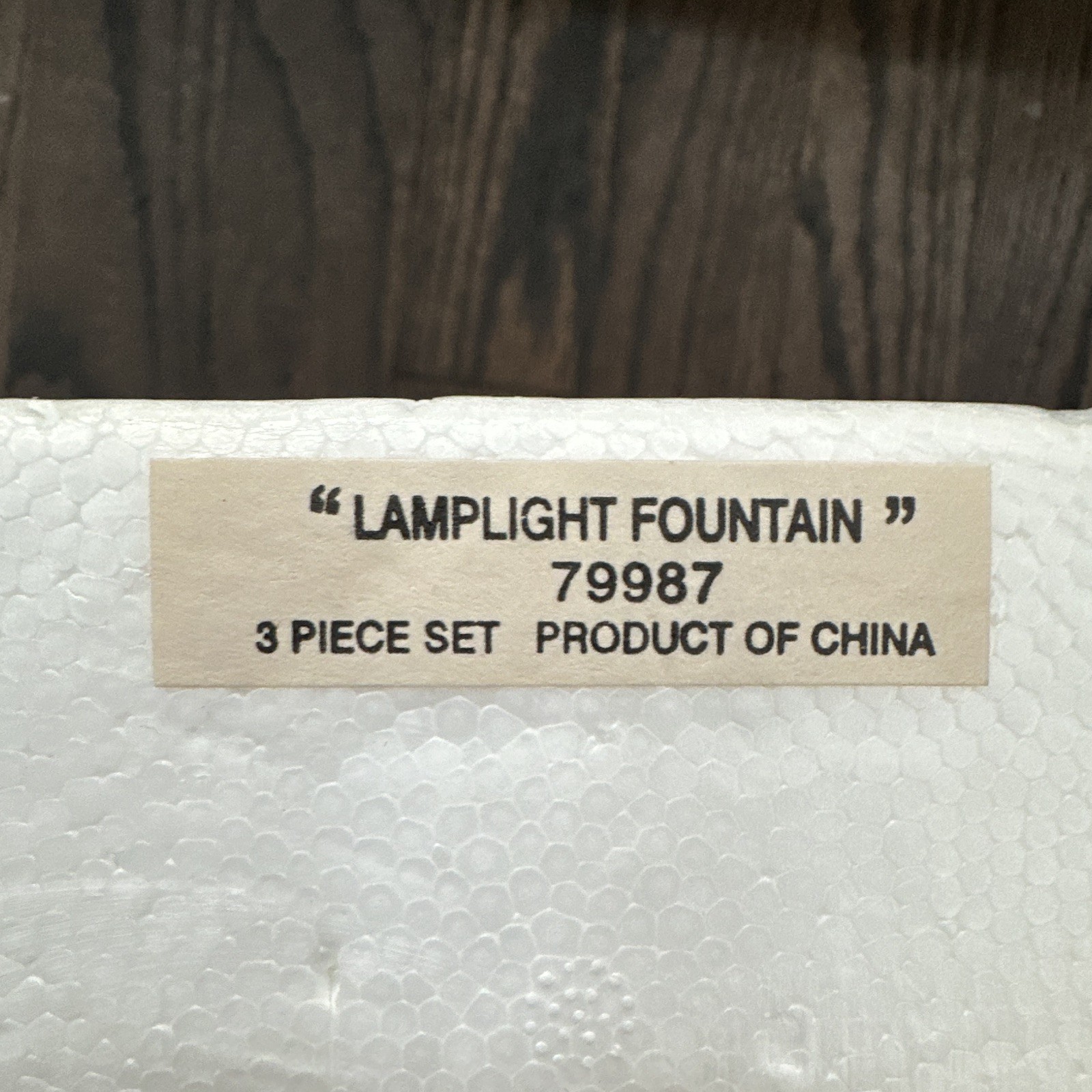 3-Piece Hawthorne Village “Lamplight Fountain” 79987