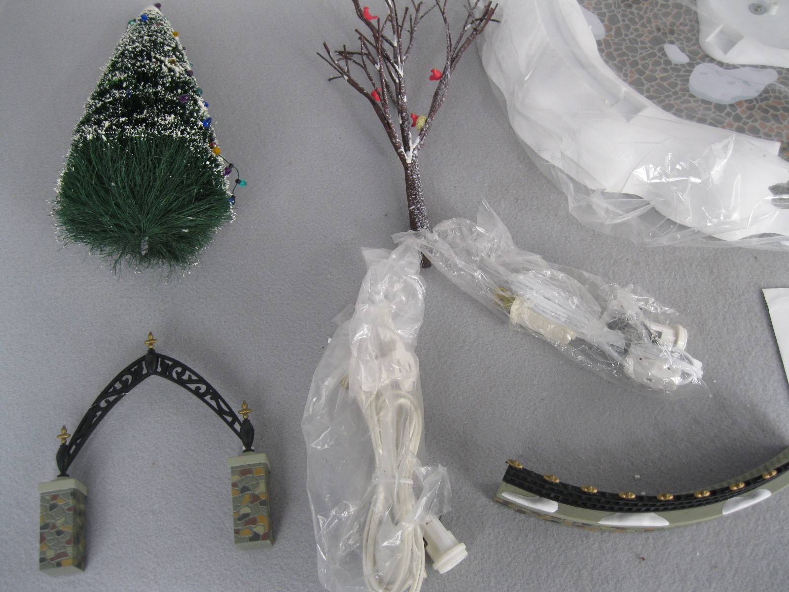 Vtg Dept 56 All Around The Park Animated Christmas Village Set Tested Missing A