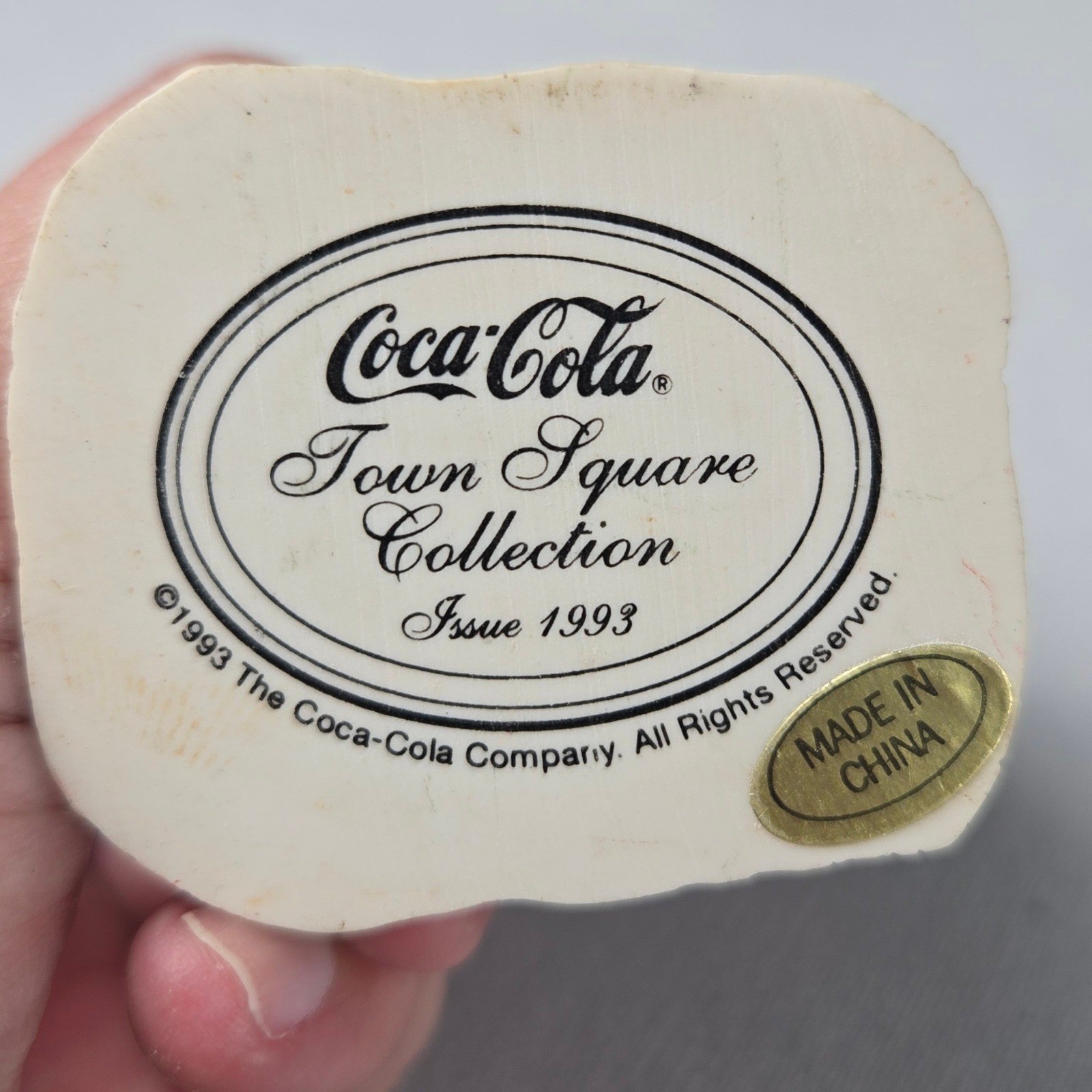 Vintage Coca-Cola Town Square Collection Christmas Village Accessories Lot 9 Pc