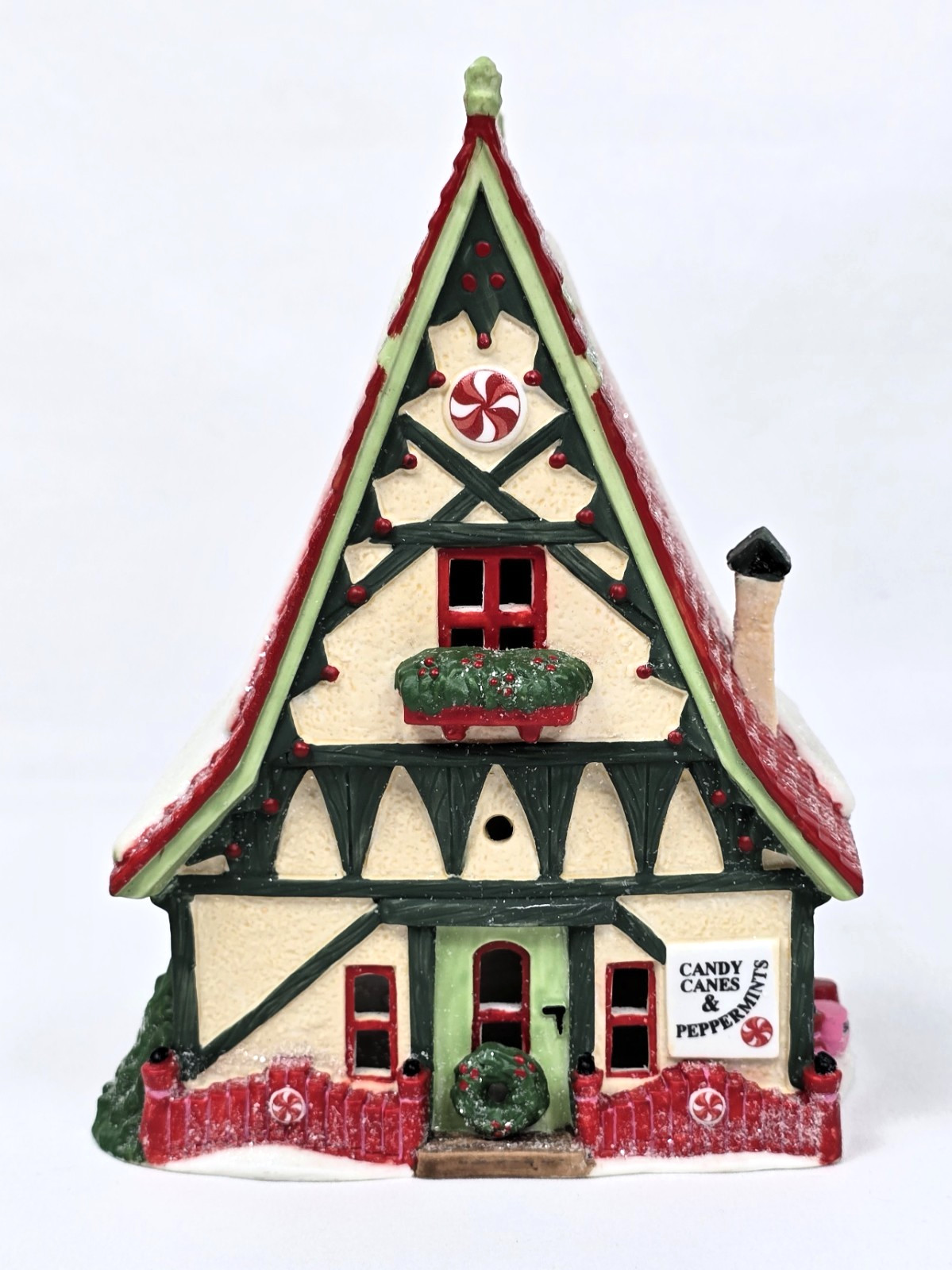 Department 56 Candy Cane and Peppermint Shop North Pole Series #56390 Vintage