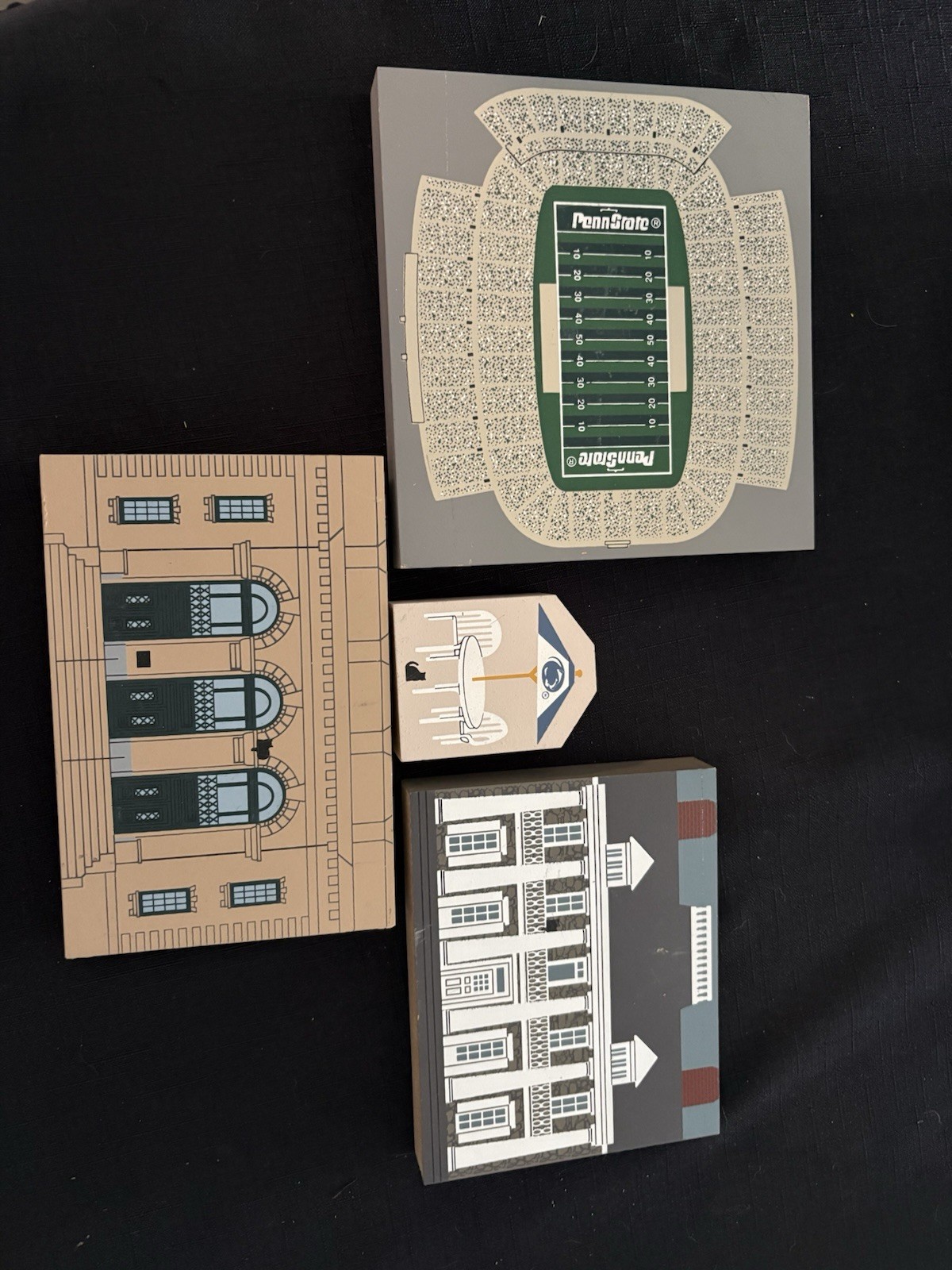Early Cat’s Meow Village pieces, signed/dated ensuring authenticity collection.