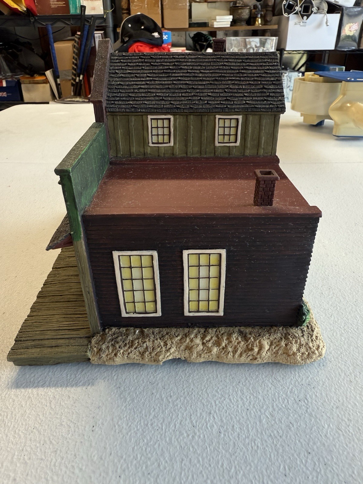 RARE Hawthorne Village John Wayne Stagecoach Inn Western Village w/ Figures