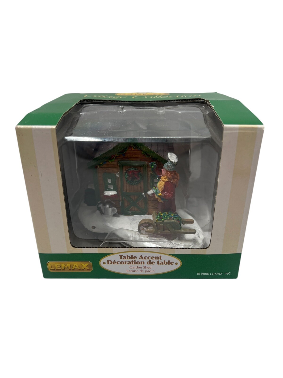 Lemax Christmas Village Collection Table Accents Garden Shed 2006 New In Box
