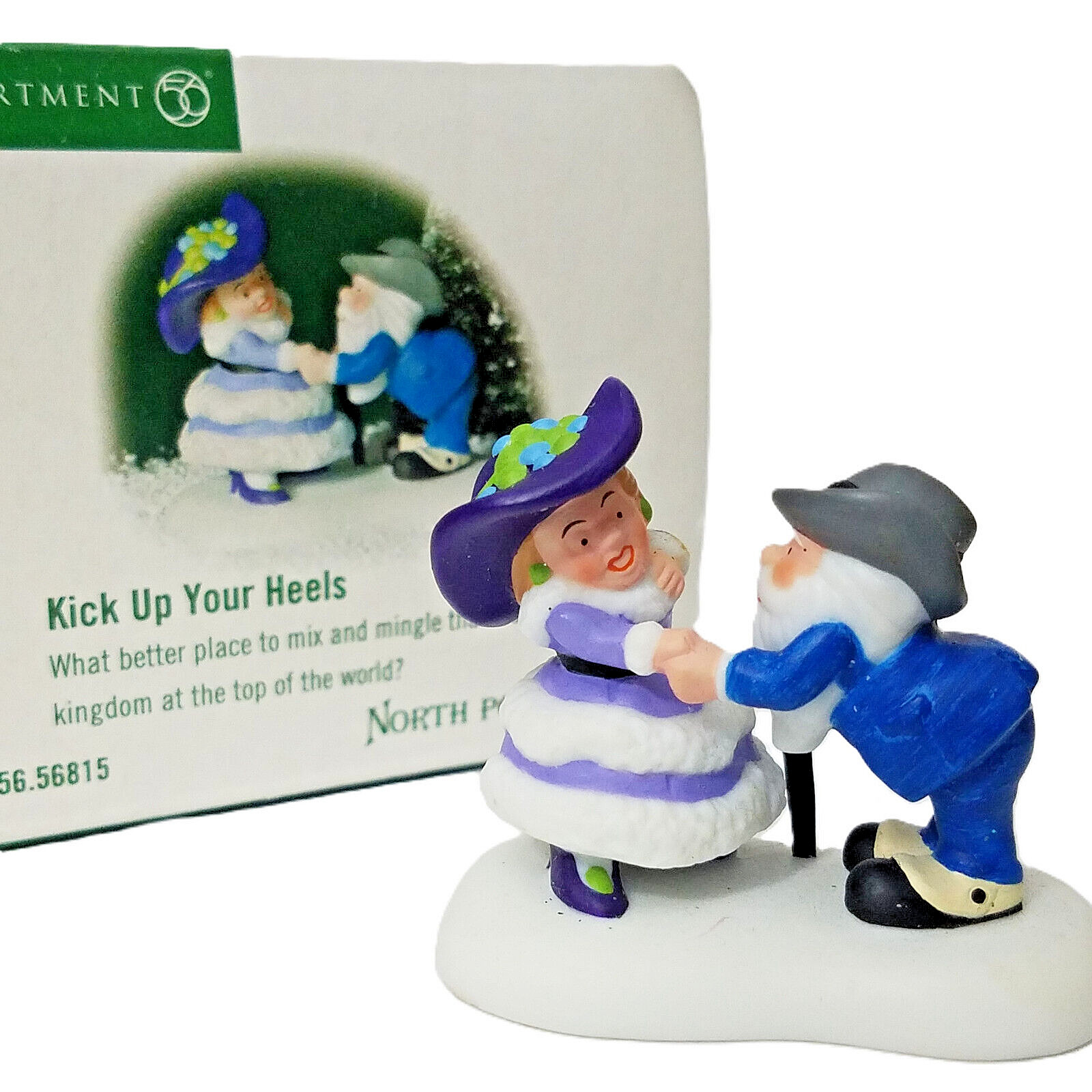 Dept 56 2001 Kick Up Your Heels North Pole Snow Village Series 56815 Jingle Bell