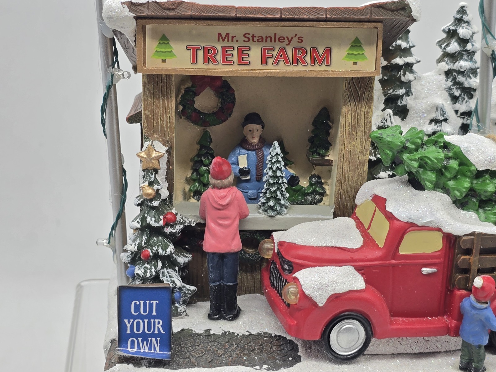 Carole Towne Collection Village Scene Mr. Stanley’s Tree Farm LED Lighted