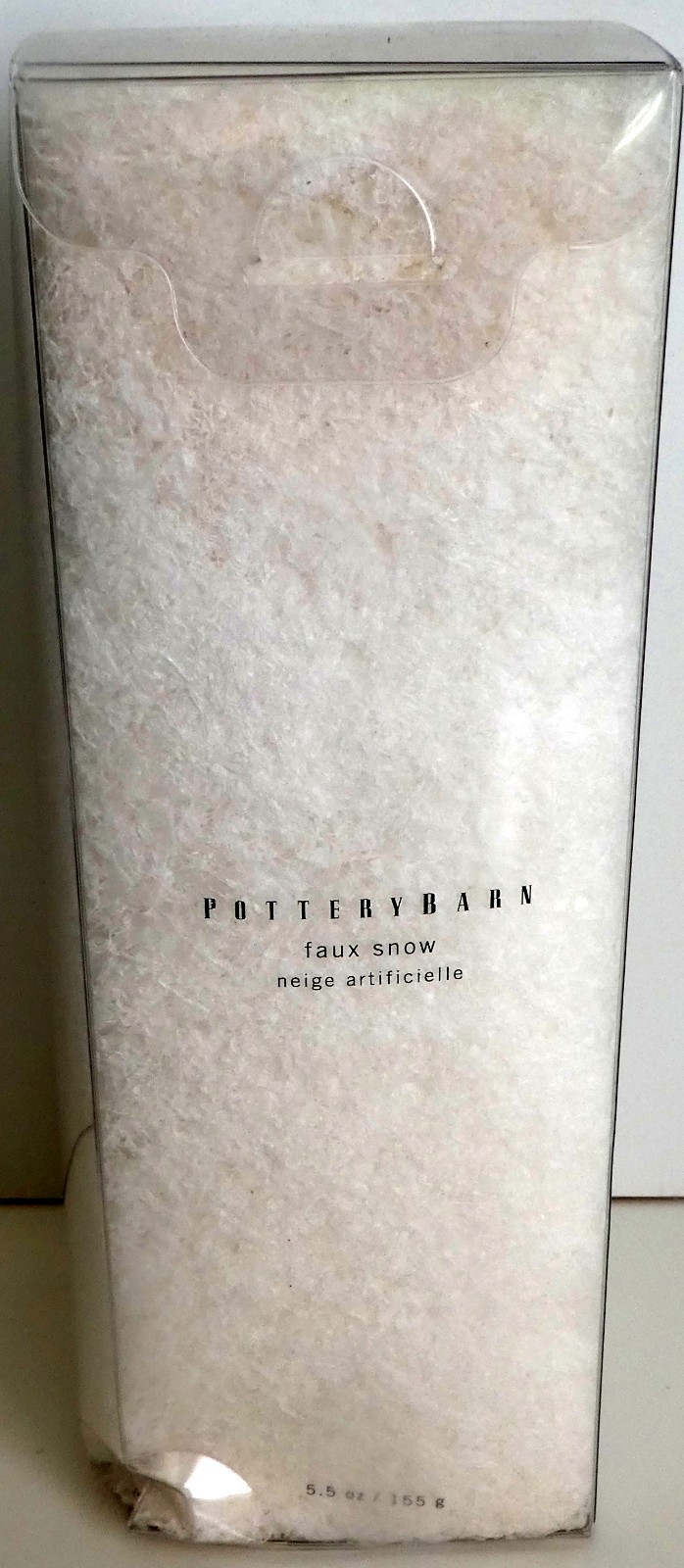 Pottery Barn Box Faux Snow Christmas Holiday Village Accessory Decor 5.5oz NEW