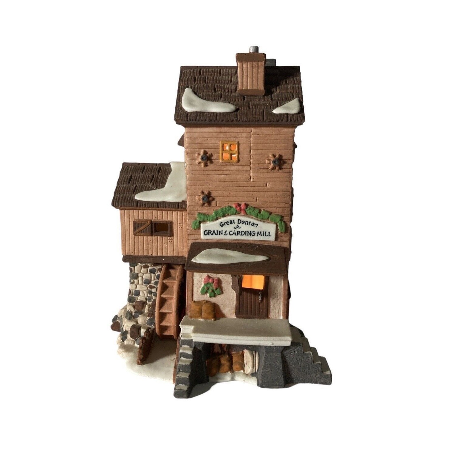 Department 56 Heritage Dickens Village Series Great Denton Mill #58122 Christmas