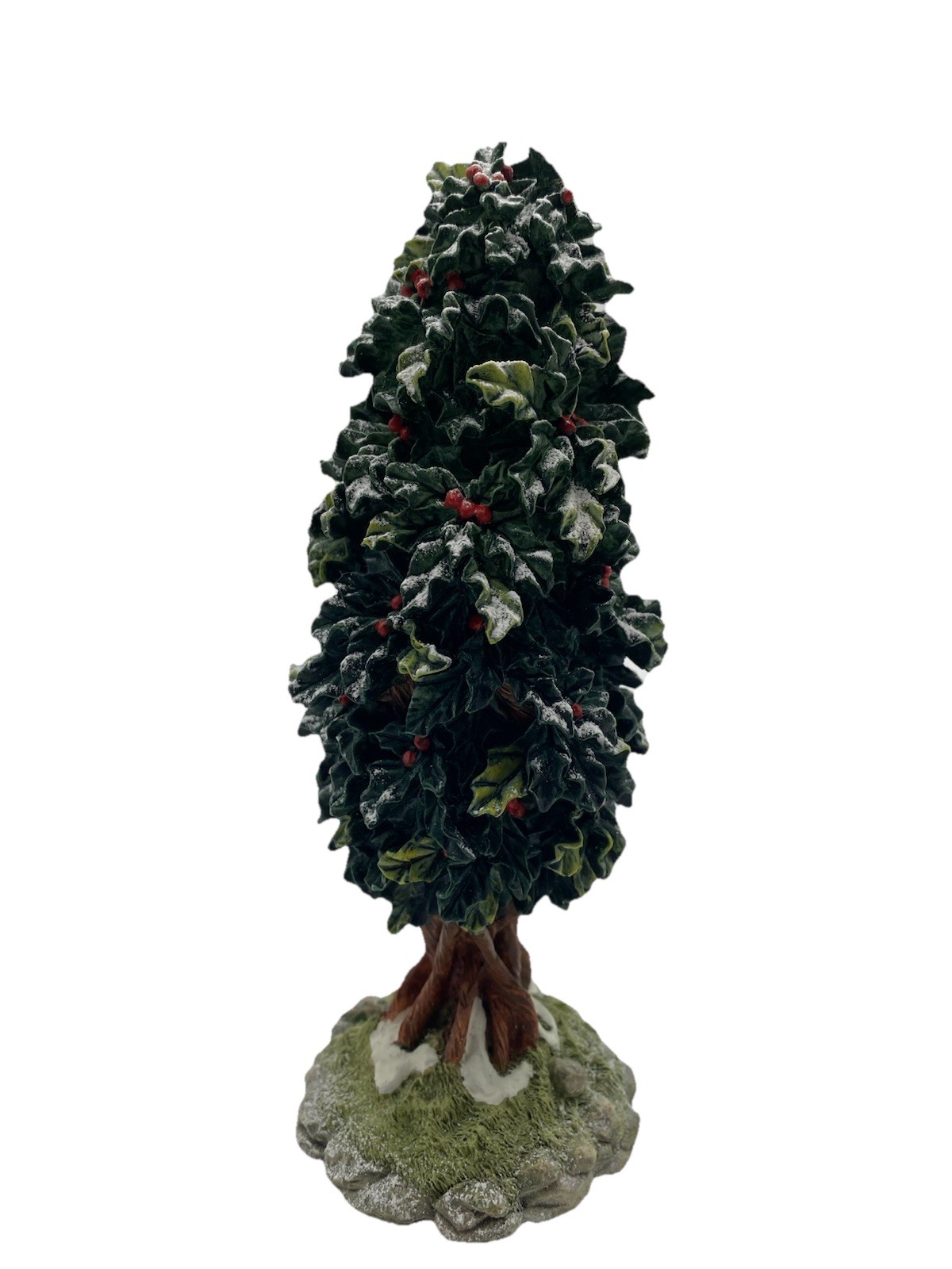 Dept. 56 Village Holly Tree With Snowy Leaves 7″ Tall Holiday Christmas #52630