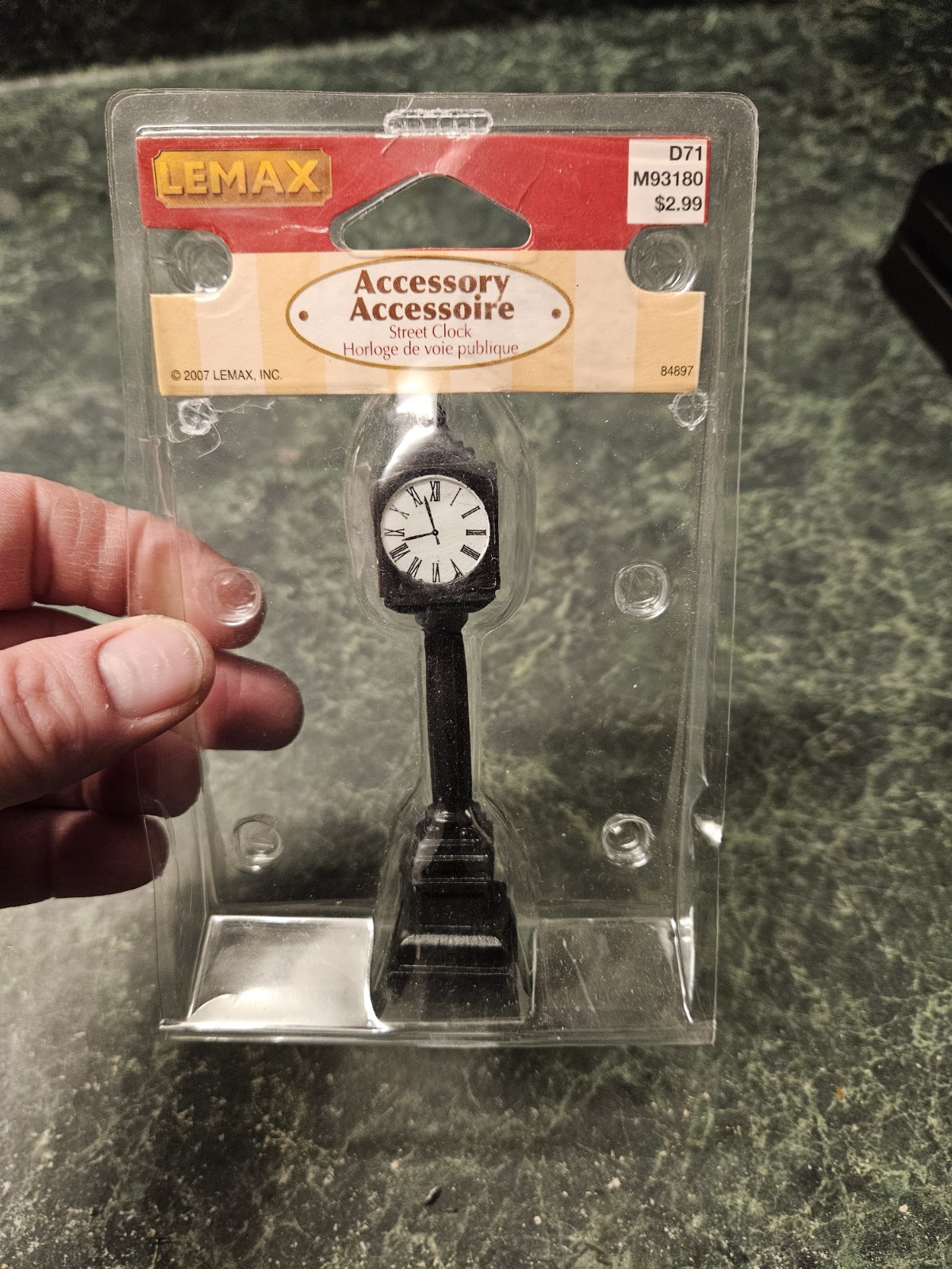 Lemax 2007 Christmas Village Collection Street Clock Accessory 74634 New Piece