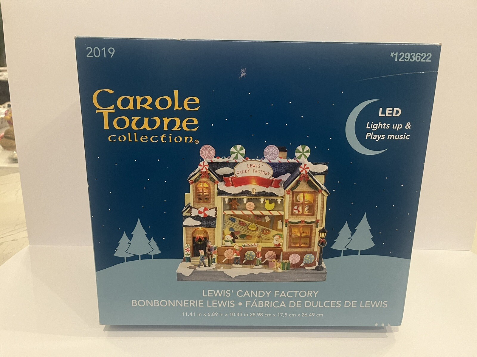 Carole Towne Lewis Candy Factory Animated Musical LED Lighted Christmas Figure