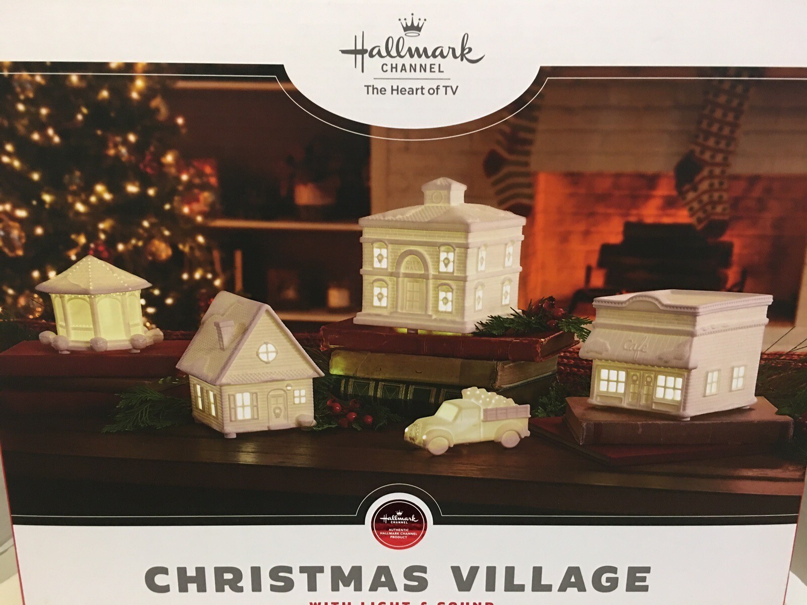 Hallmark Channel Keepsake 2021 Christmas Village with Light & Sound Set of 5