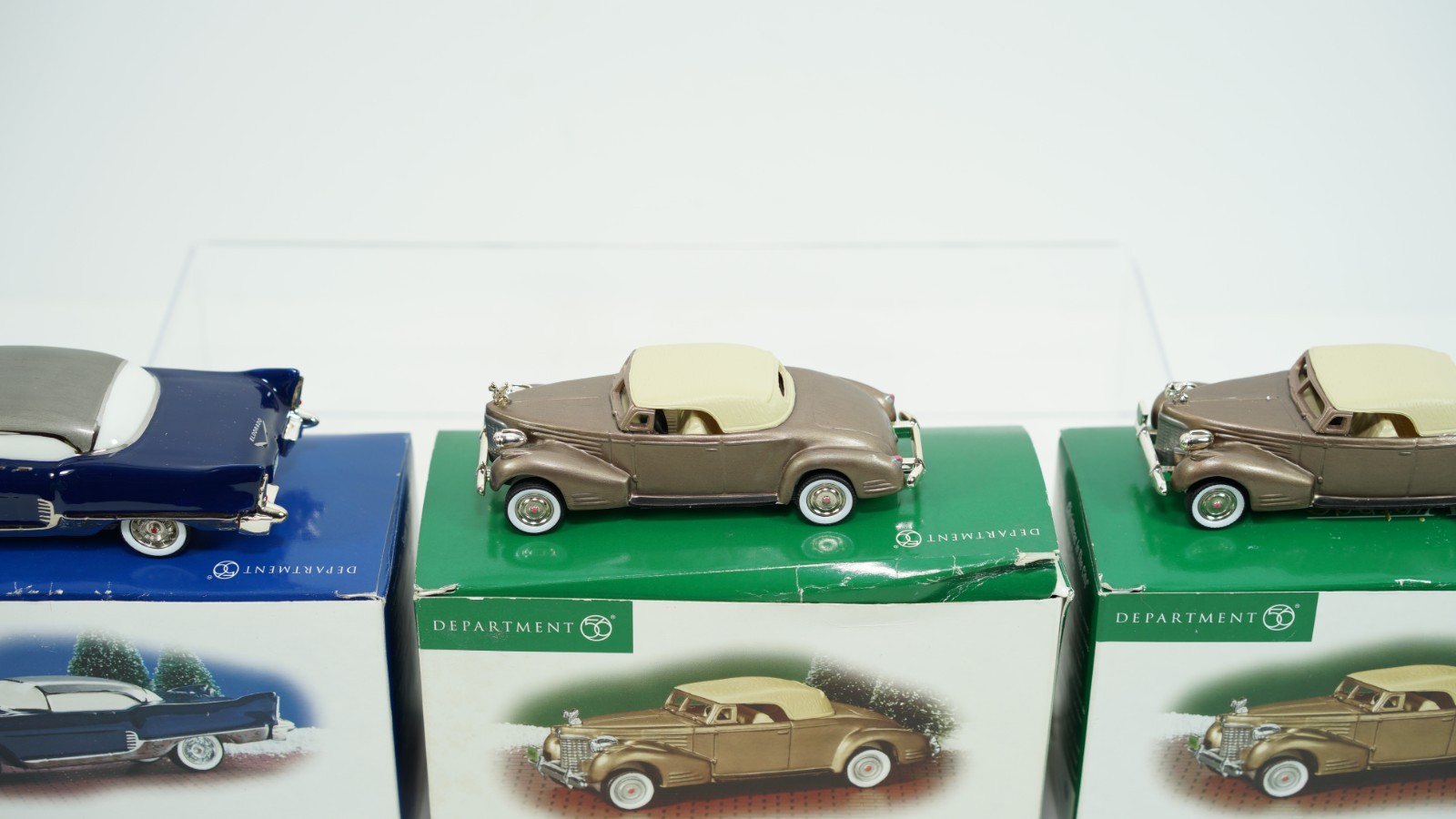Department 56 Classic Vintage Cars 1957 Cadillac Eldorado & 1940 V16 Coupe S13