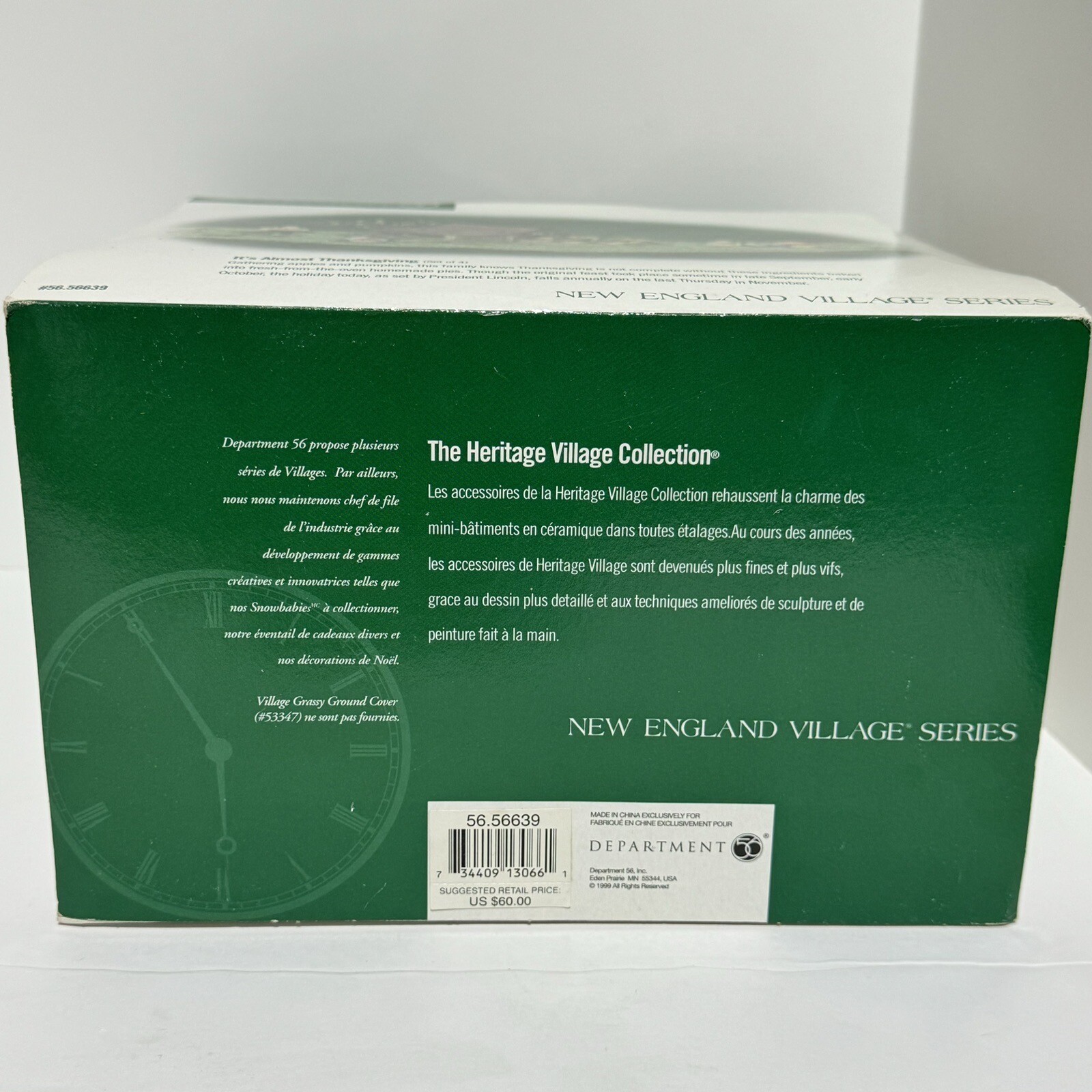 Department 56 New England Village Series “It’s Almost Thanksgiving” W/ packaging