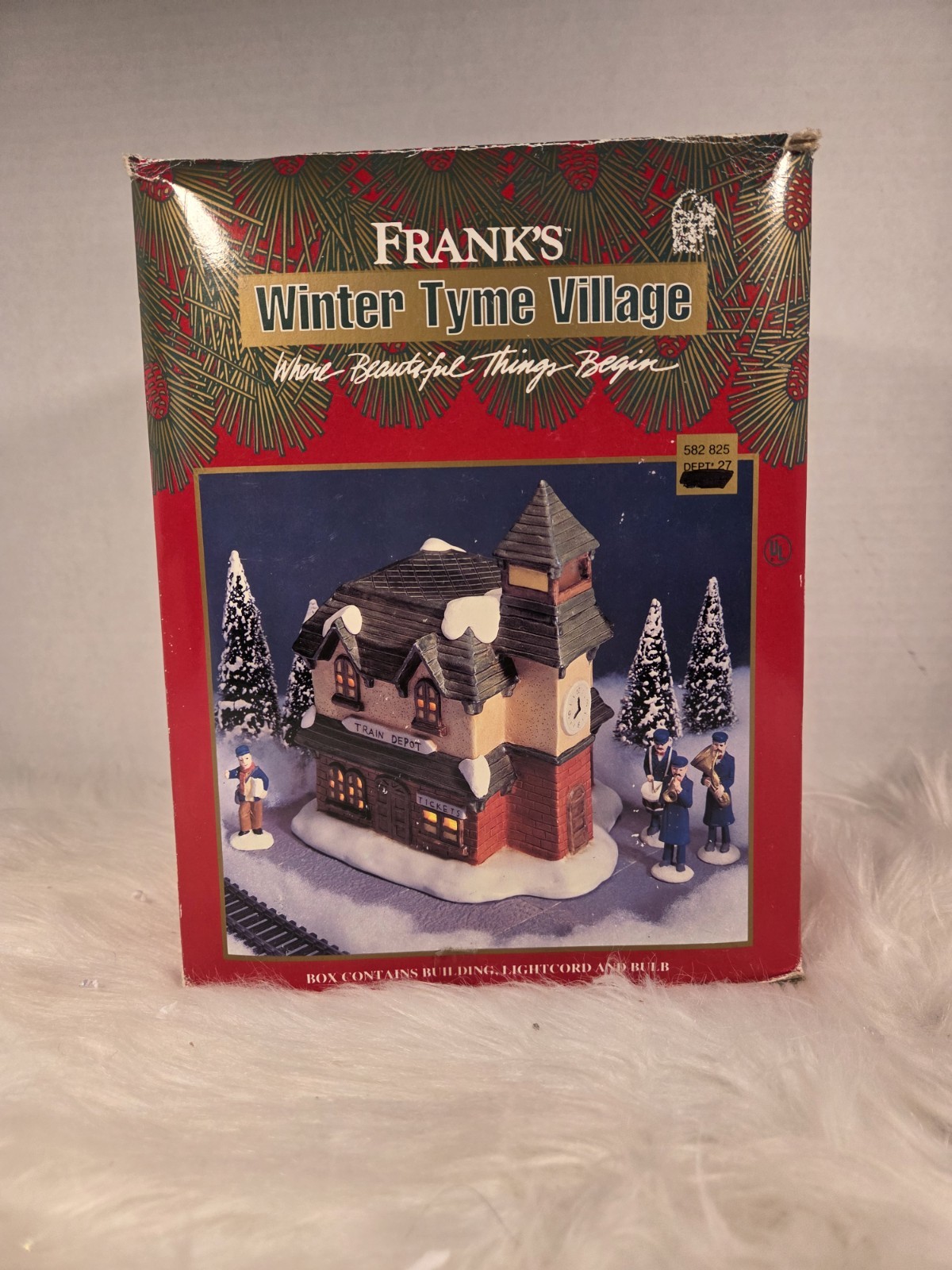Franks Winter Tyne Village Light Up Train Depot
