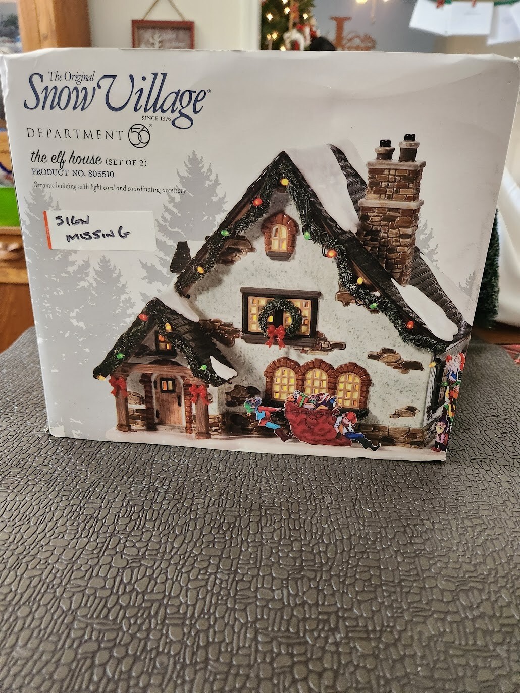 Dept 56 Snow Village -The Elf House – Not Perfect